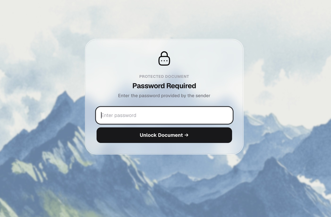 Password verification prompt for protected screenplay access